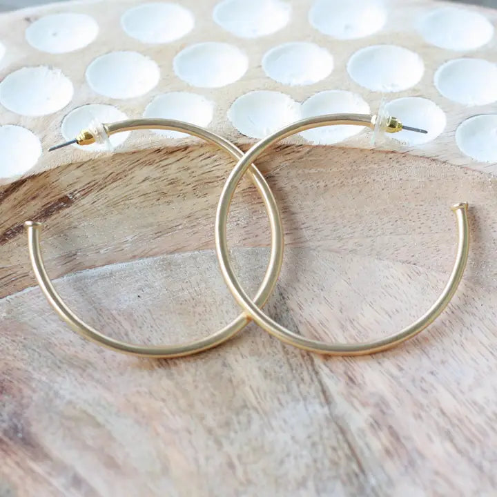 Medium Skinny Every Gold Hoops