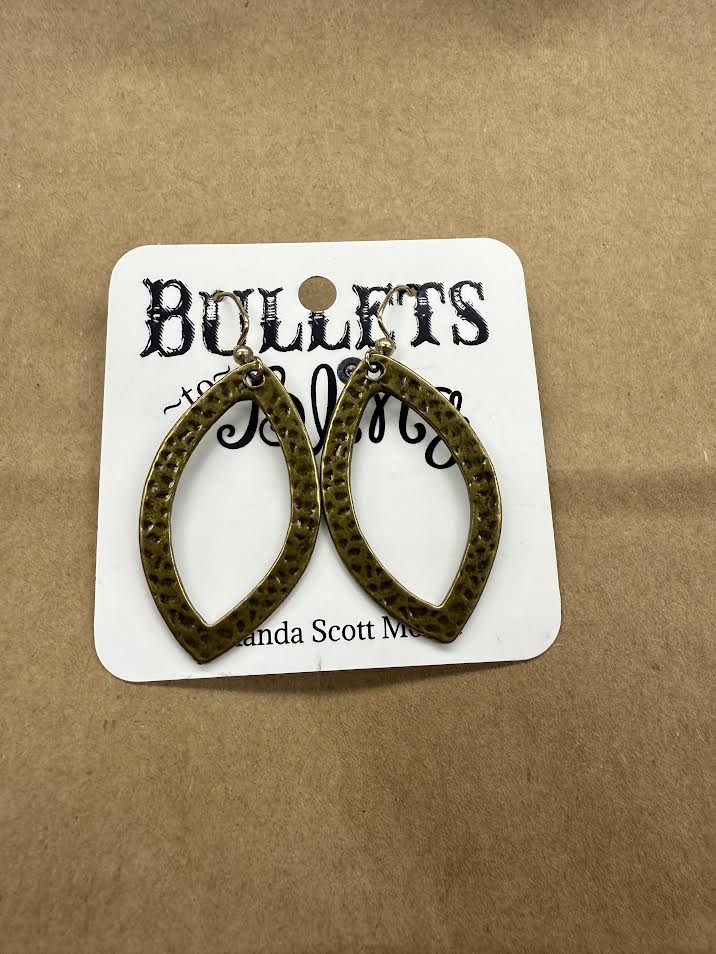 Bullets To Bling Drop Earrings