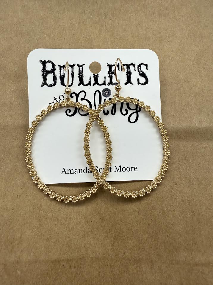 Bullets To Bling Drop Earrings