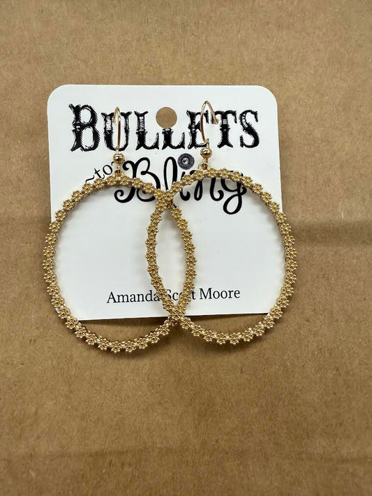 Bullets To Bling Drop Earrings