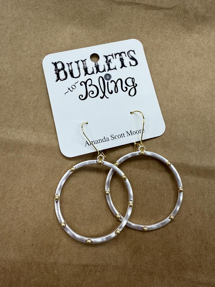 Bullets To Bling Drop Earrings