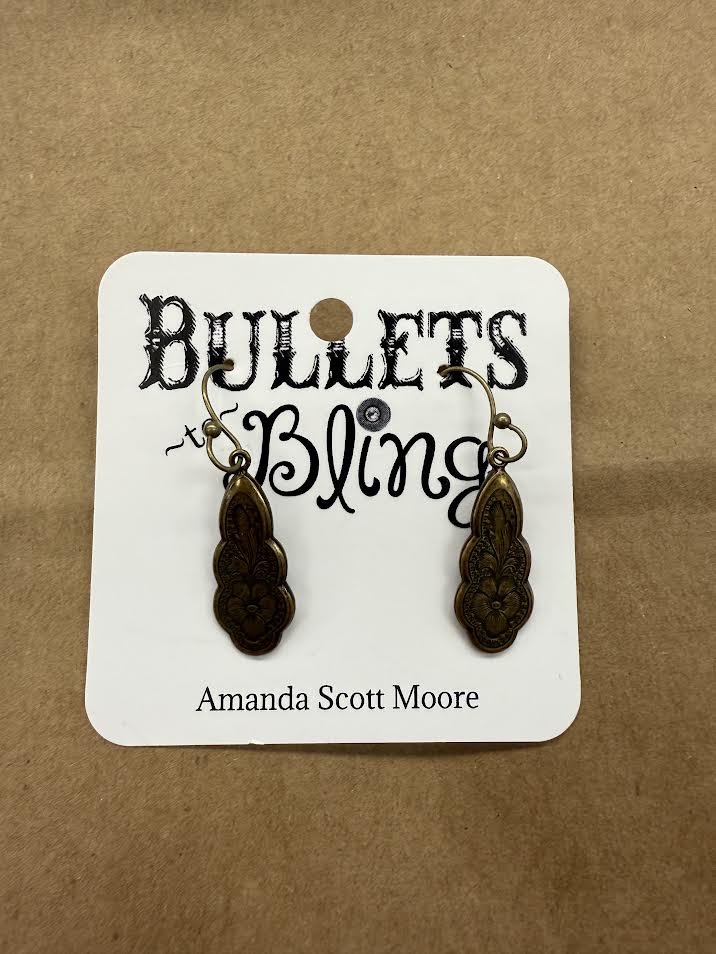 Bullets To Bling Drop Earrings