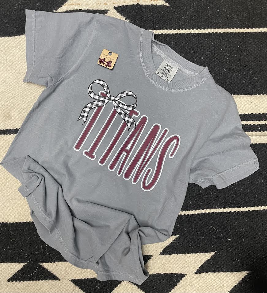 Graphite Mascot Bow Tshirts