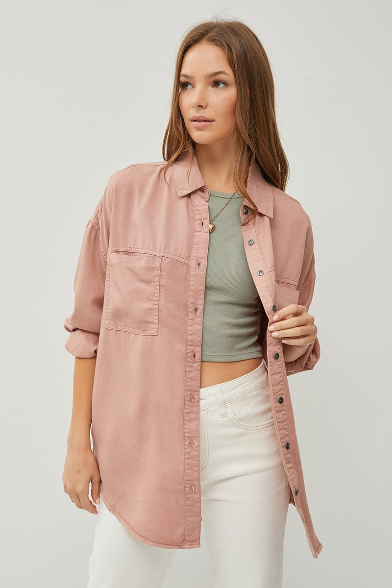 Oversized Tencel Shirt