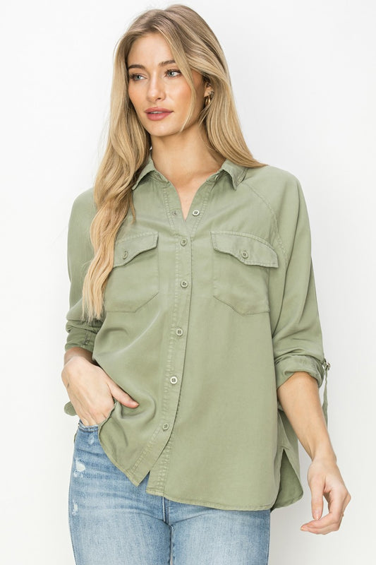 Oversized Tencel Shirt