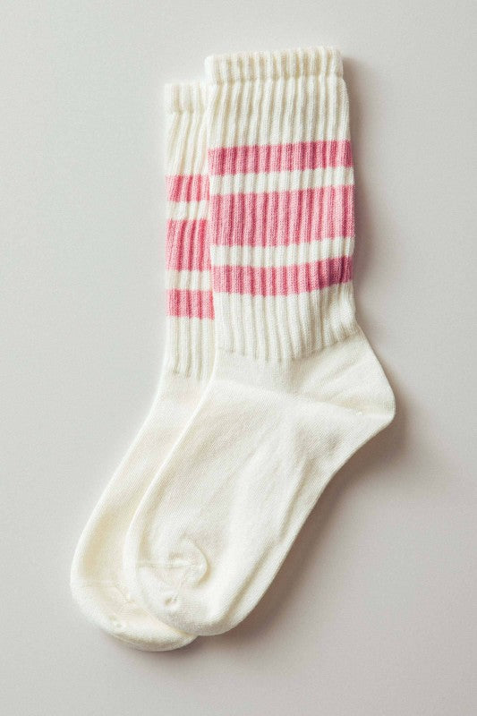 Varsity Striped Ribbed Socks