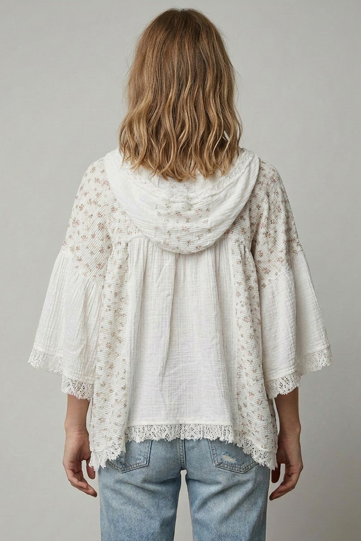 Batwing Lace Hoodie
