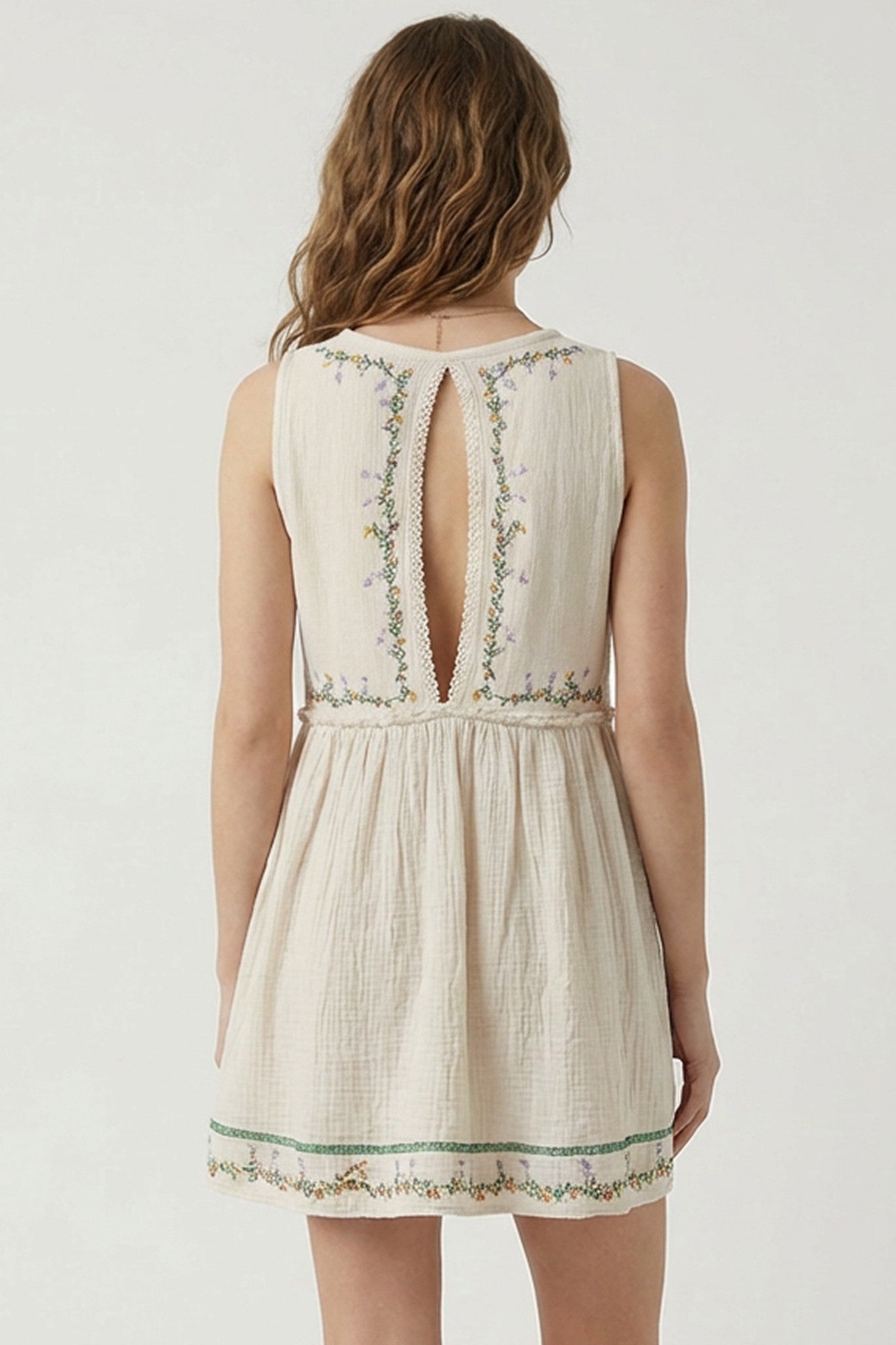 Sweet Haven Floral Embroidery Dress