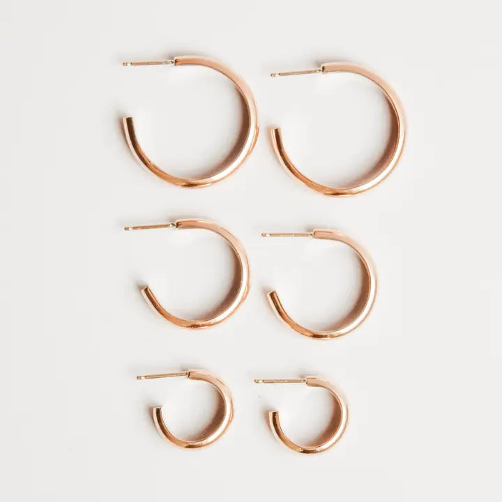 Classic Hoop Earring 1/2" Gold
