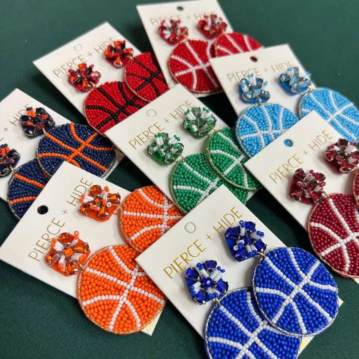 Beaded Game Day Earrings