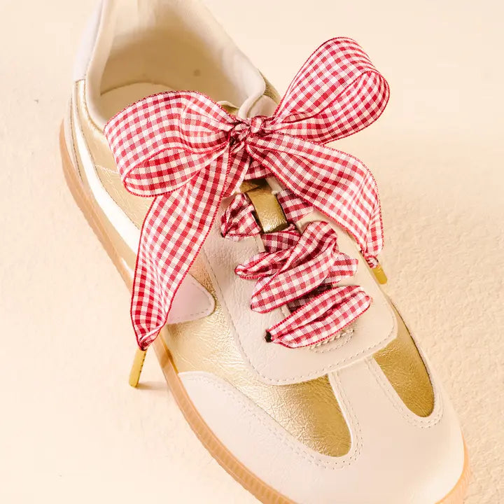 Gingham Shoelaces