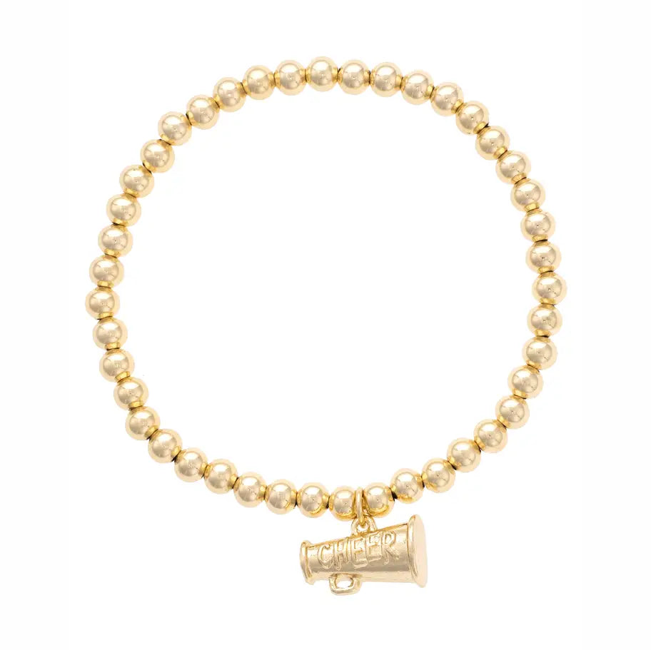 Cheer Ball Bead Stretch Bracelet