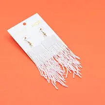 Beaded Fringe Earrings
