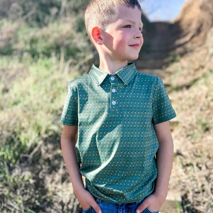 Retro Corn Baby/Youth Performance Polo