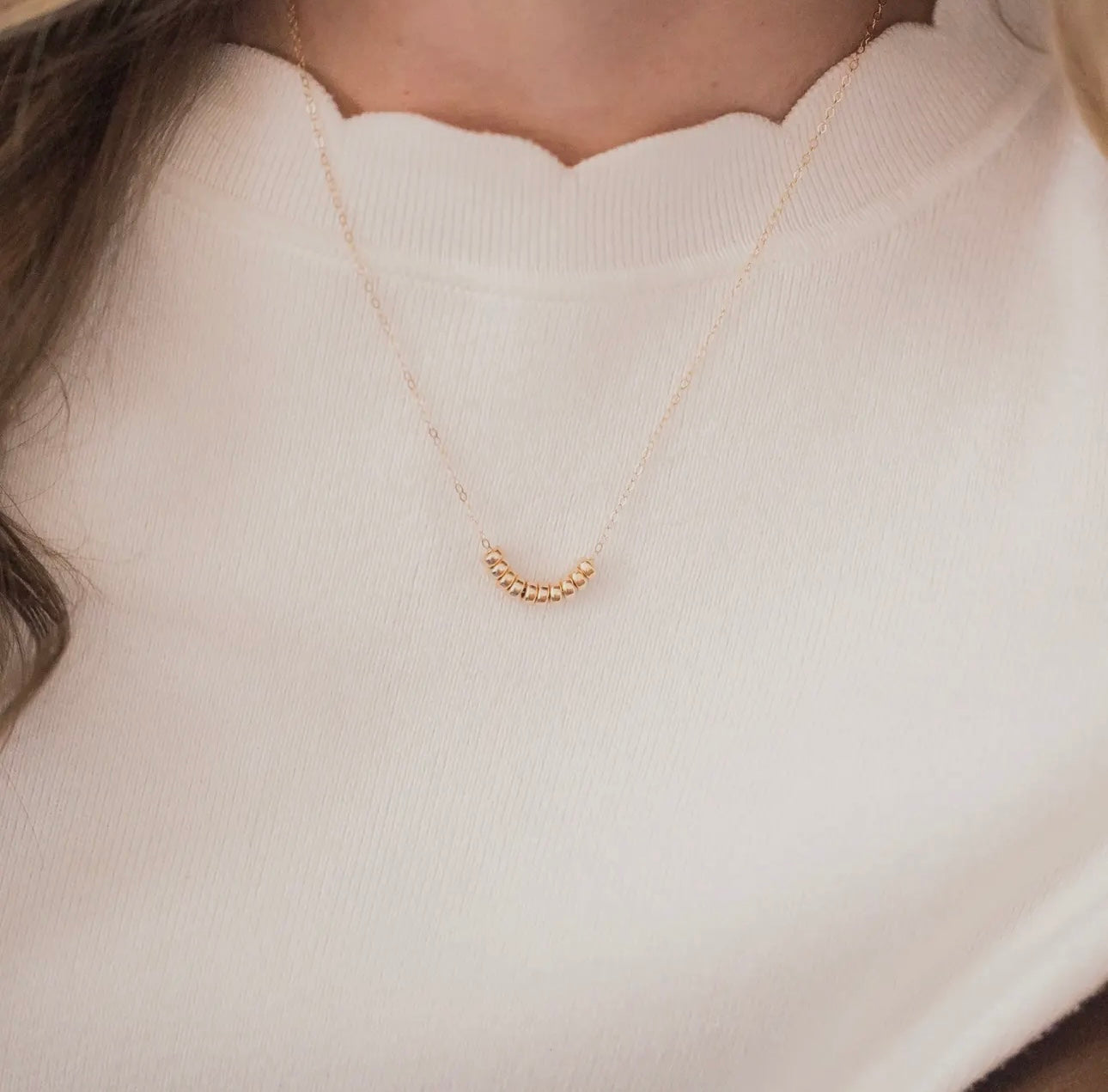 Rounded Bead Necklace