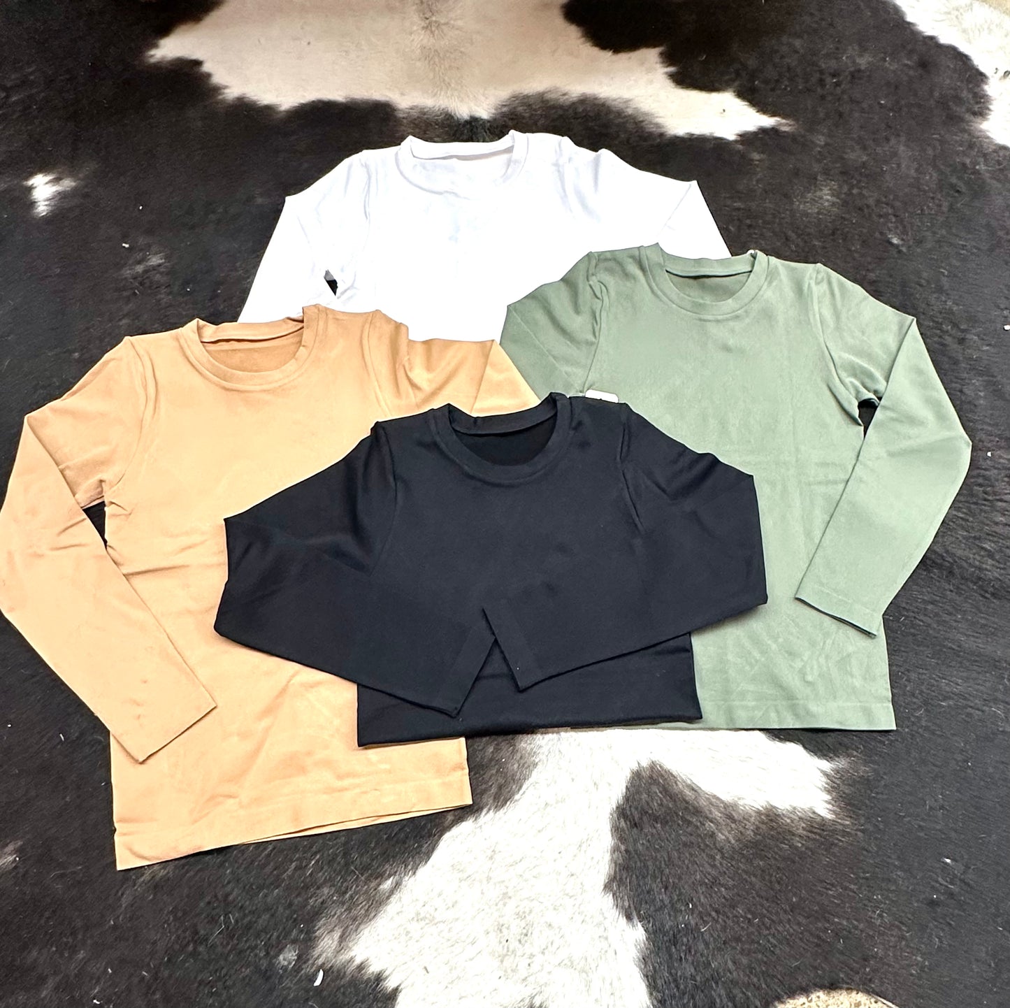 Round Neck Long Sleeve Top