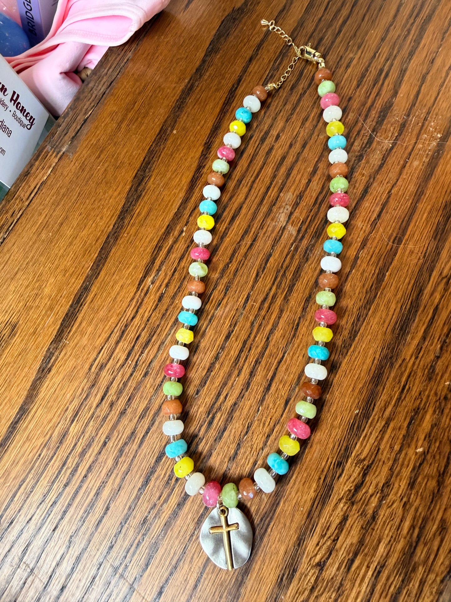 Colorful Cross Necklace