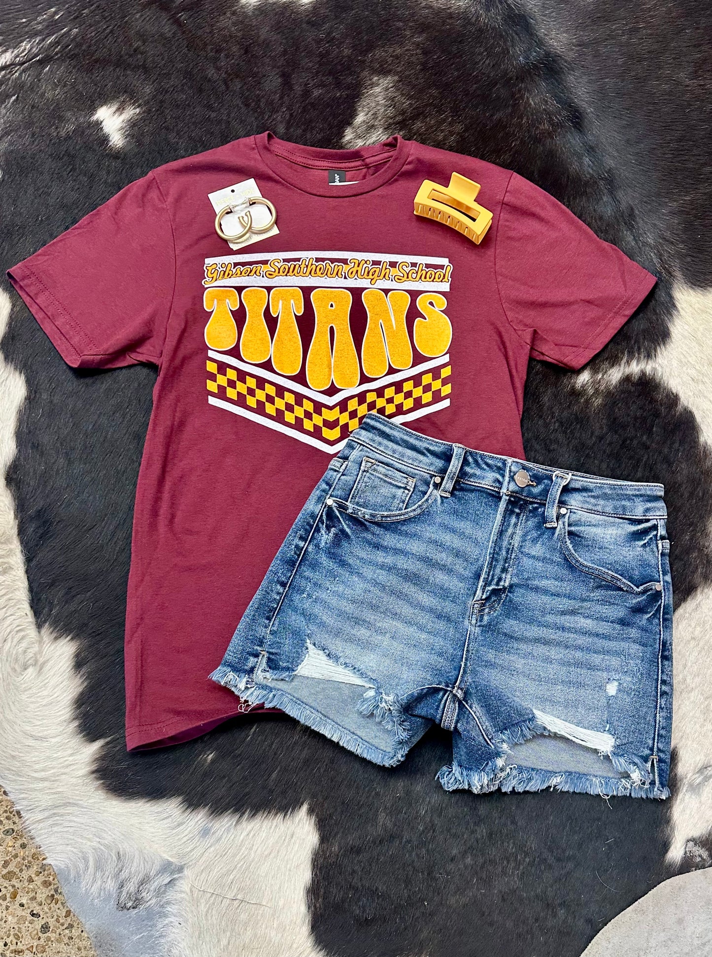 Retro Checkered Spirit Tee
