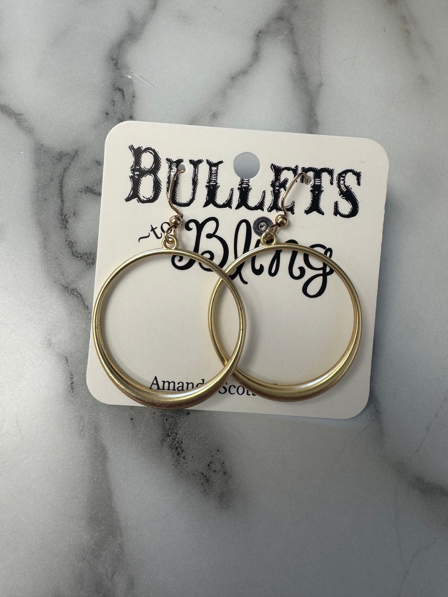 Bullets to Bling Dangle Earrings