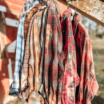 Bleached Flannel Adult Shirt
