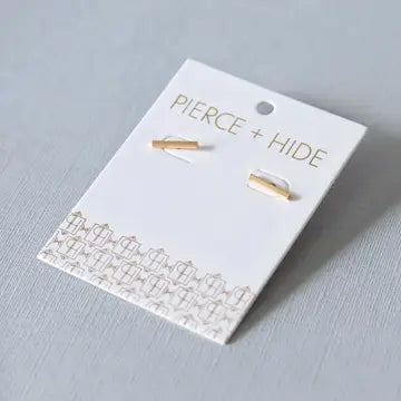 Mini Gold Bar Studs