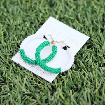 Custom Beaded Game Day Earrings