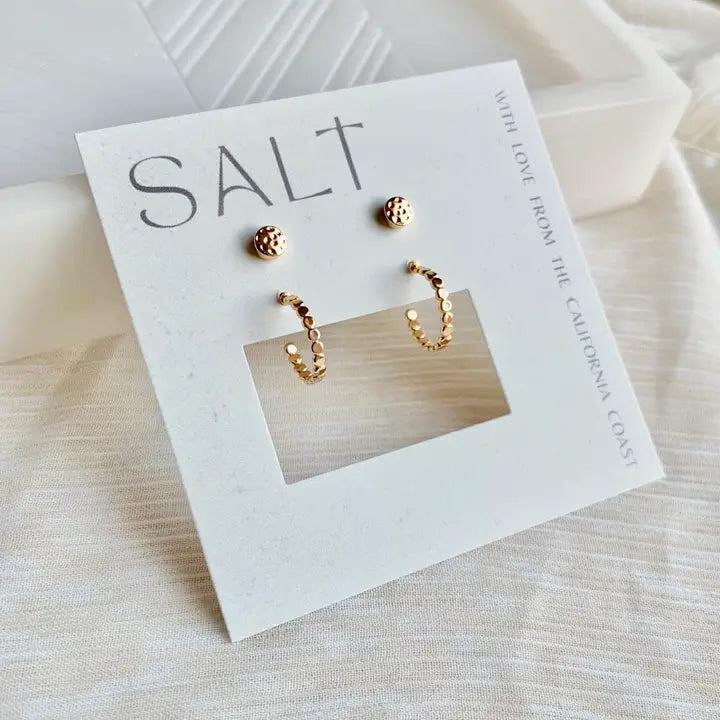 Gold Dainty Stud Post Earrings