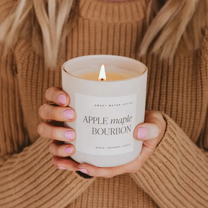 Apple Maple Bourbon 15 oz Soy Candle