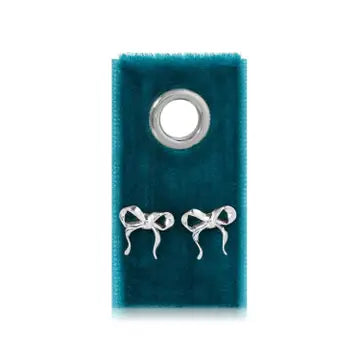 Studs Earrings On Velvet Gift Tag