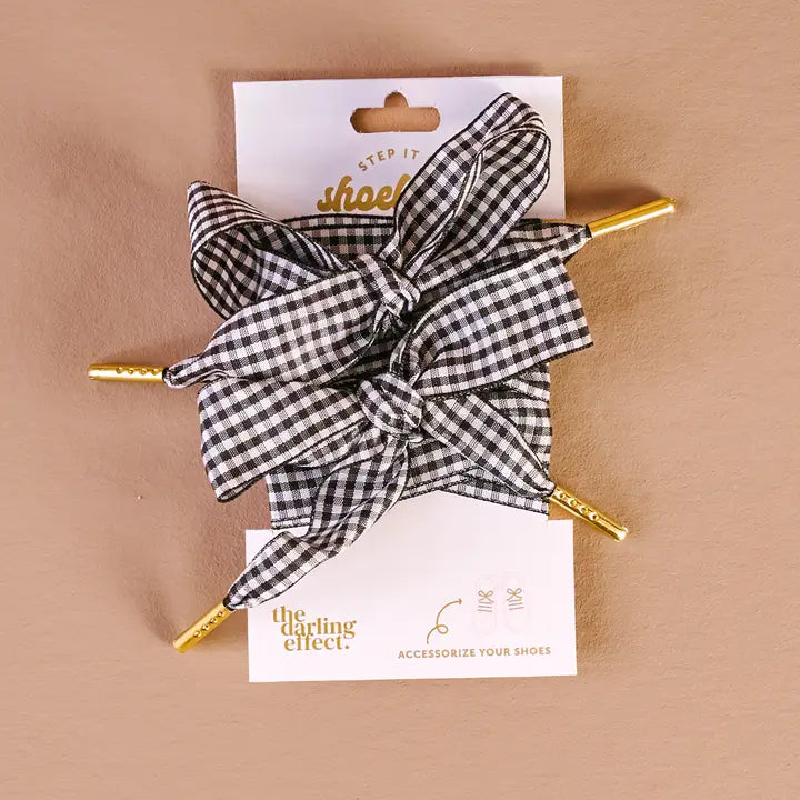 Gingham Shoelaces