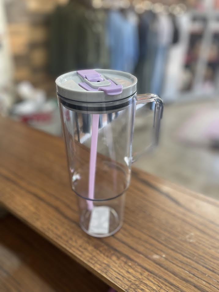 40 oz.  Clear Acrylic Customizable Tumbler