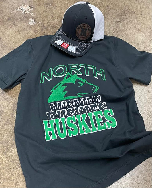 North Huskies Spirit Wear Black Tshirt