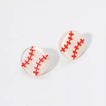 Glitter Resin Stud Earrings