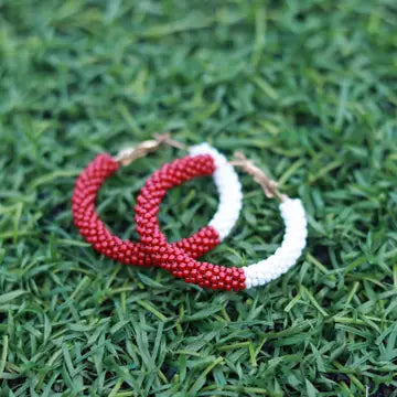 Custom Beaded Game Day Earrings