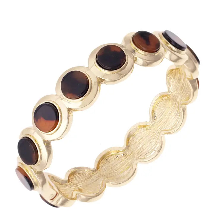 Tortoise Disc Hinge Bangle