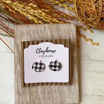 Pumpkin Stud Earrings