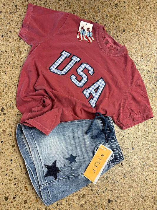 Gingham USA Tshirt