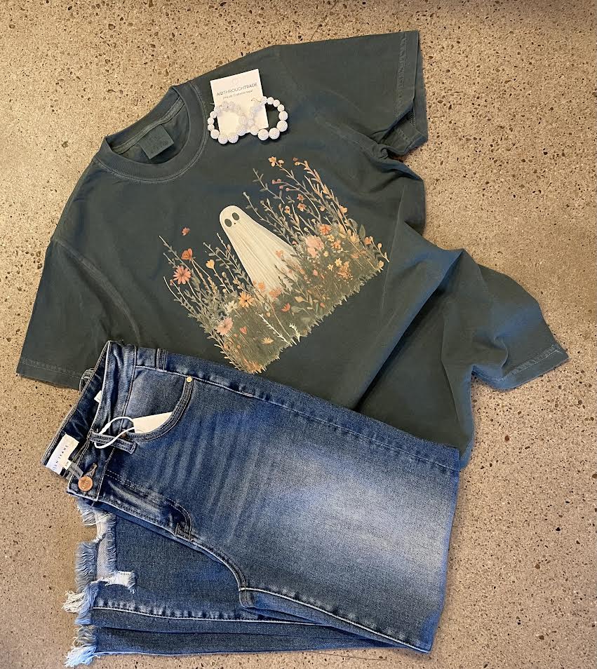 Ghost Wildflower Comfort Colors Tshirt
