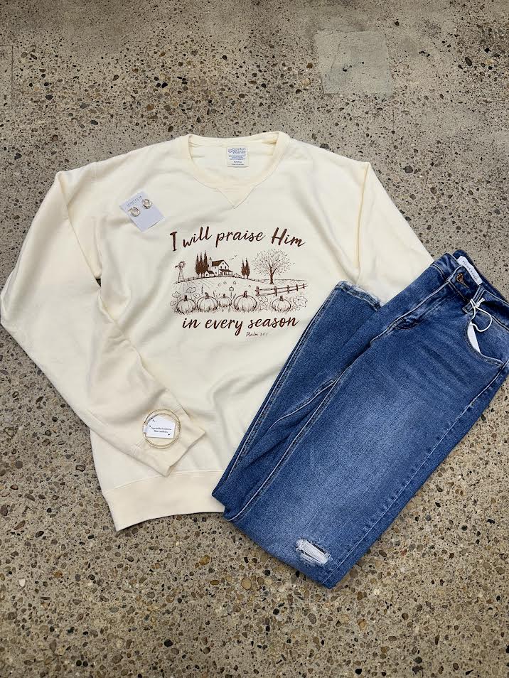 I Will Praise Him Crewneck