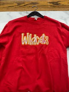 Wildcats Puff Embroidered Crewneck