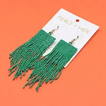 Beaded Fringe Earrings