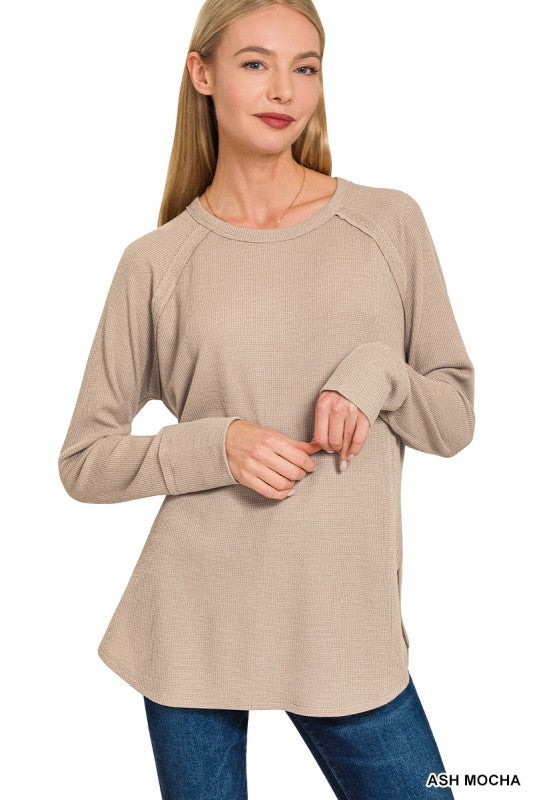 Baby Waffle Long Sleeve Top