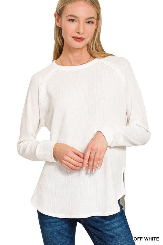 Baby Waffle Long Sleeve Top