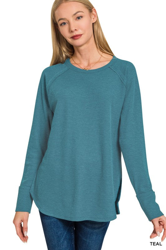 Baby Waffle Long Sleeve Top