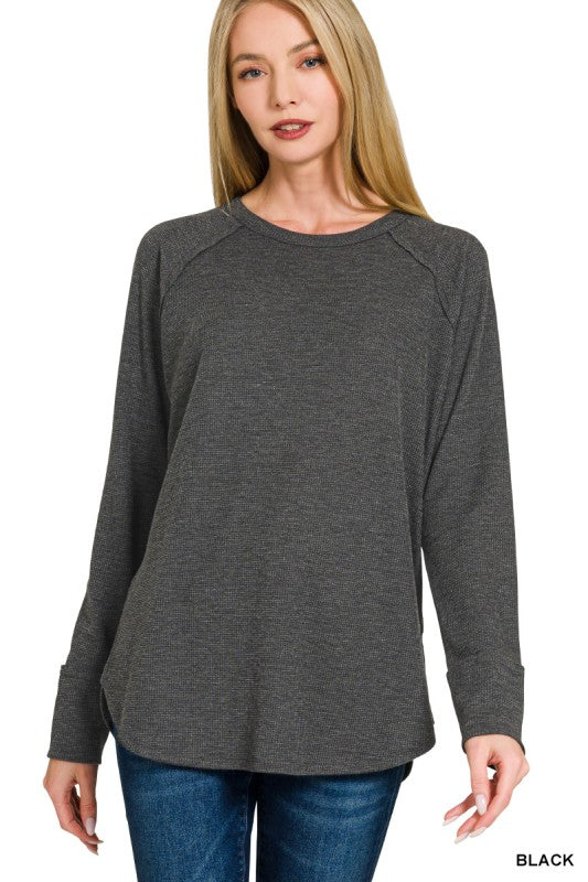 Baby Waffle Long Sleeve Top