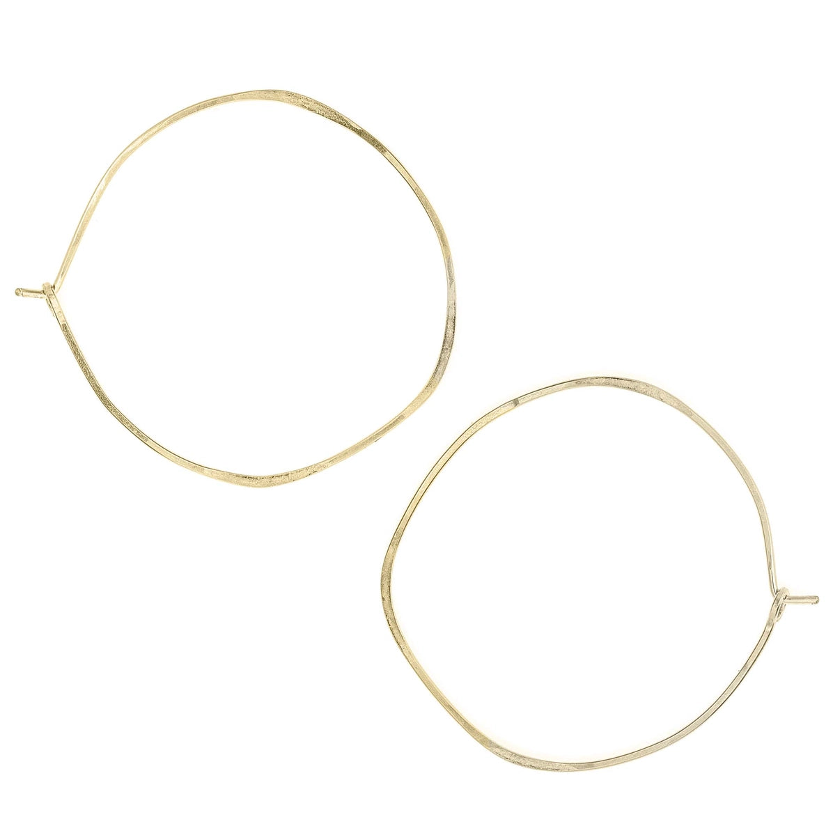 Large Gold Circle Earrings
