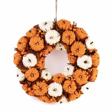 Pumpkin Wreath 18"