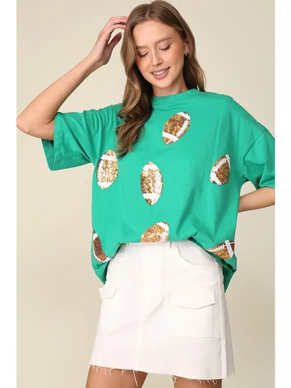 Game Day Dazzling Football T-Shirt