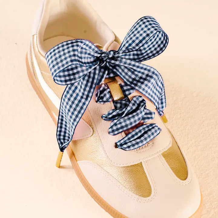 Gingham Shoelaces