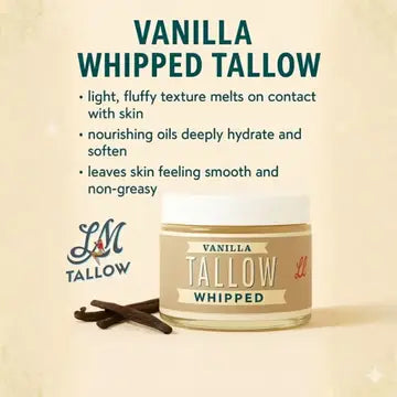 Vanilla Whipped Tallow Moisturizer 2 oz